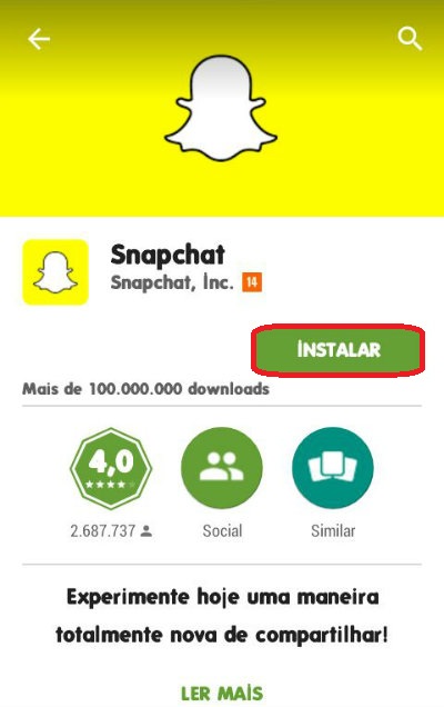 Aprenda A Baixar O Snapchat