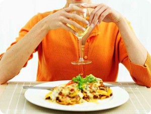 Comer e beber água