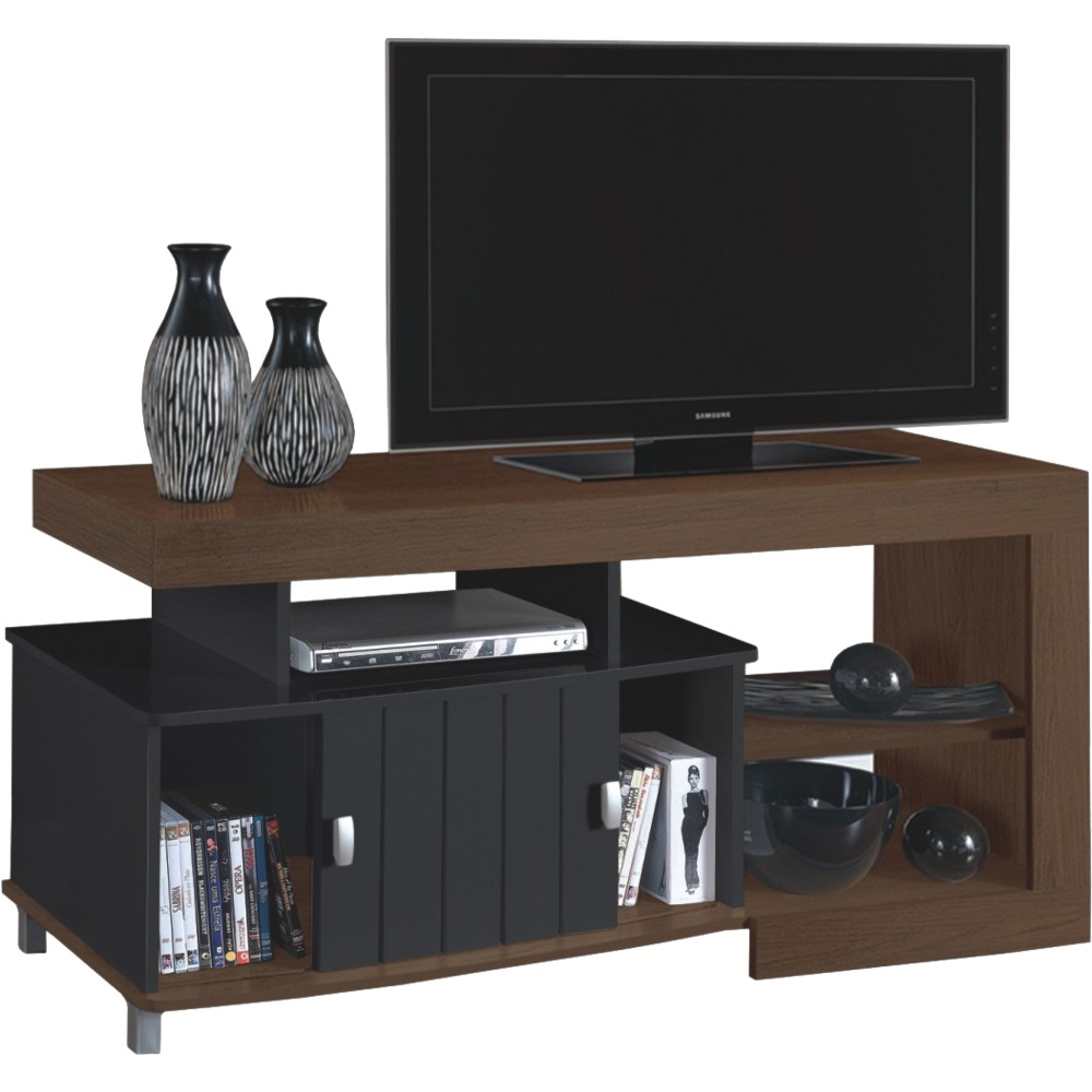 Rack Artely Royal imbuia e preto