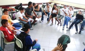 Dinâmica em sala de aula. 