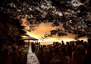 Casamento a céu aberto.